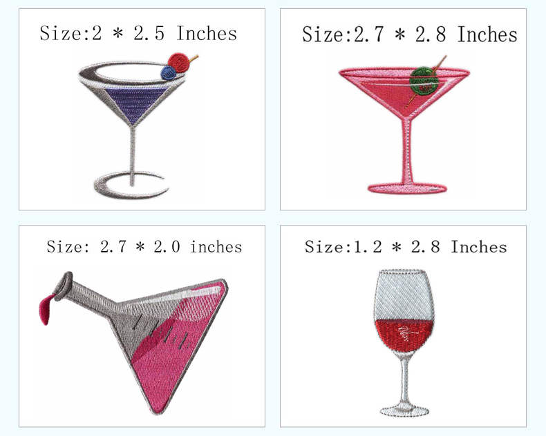 Cup & Drink Themed Iron-on Emb - огляд і ціна Wine Beer Hat