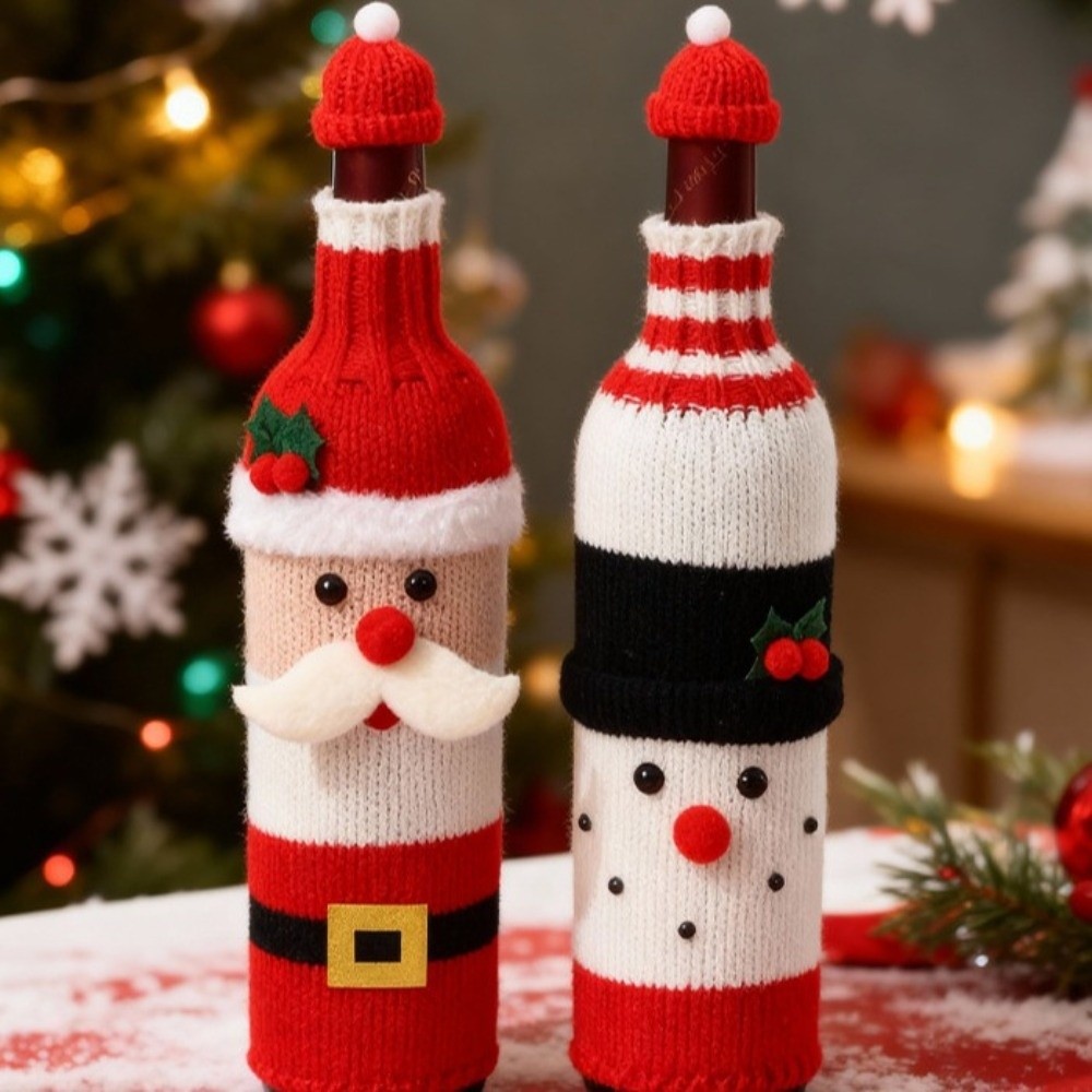 Knitted Wine Bottle Cover Elk  - огляд і ціна Wine Beer Hat
