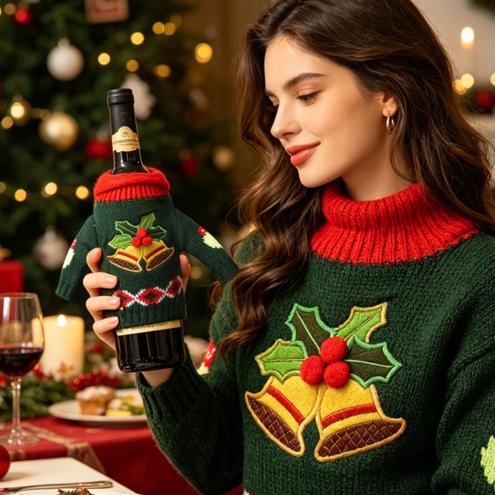 Elk Wine Bottle Cover Snowflak - огляд і ціна Wine Beer Hat