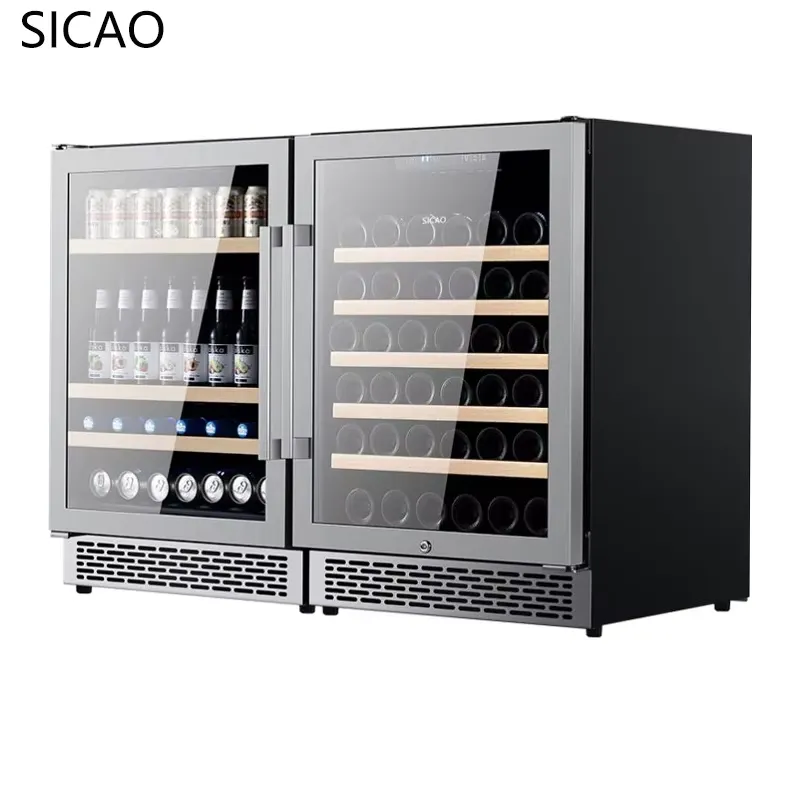 2 Door Wine Beer Fridge Glass  - огляд і ціна Wine Beer Dual Zone